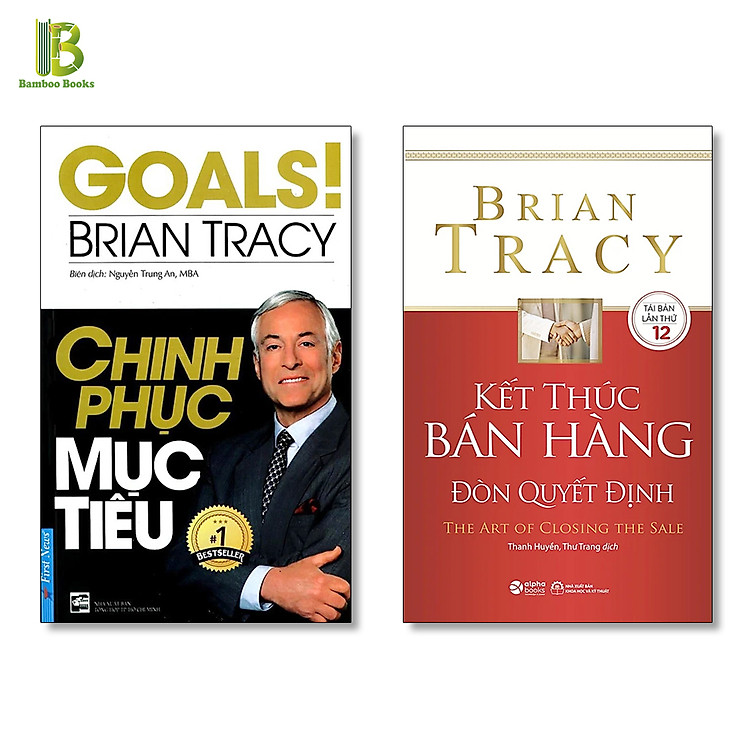 Combo 2 Sách Brian Tracy: Chinh Phục Mục Tiêu & Bán Hàng