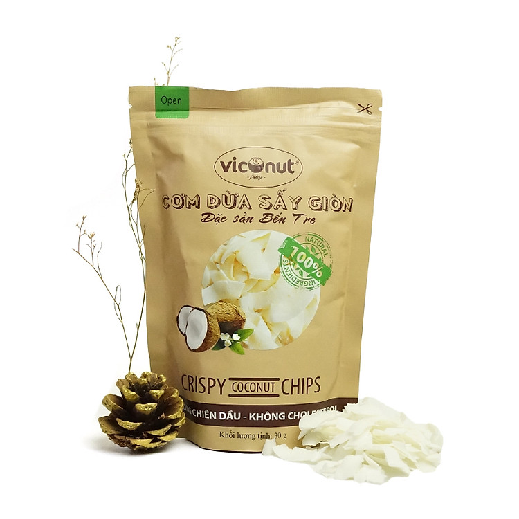Cơm dừa sấy giòn Viconut (30g)