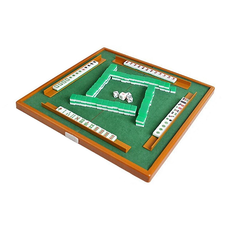 Mini Mahjong Set with Folding Mahjong Table Portable Mah Jong Game Set For Family Leisure Time Entertainment Accessories