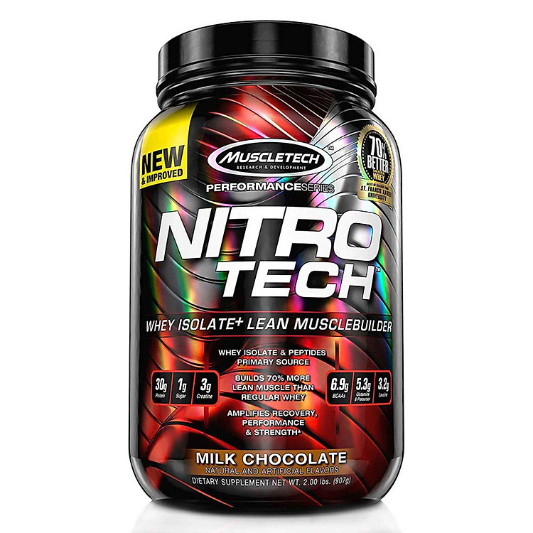 Sữa tăng cơ siêu hạng Nitrotech Muscletech 2lbs