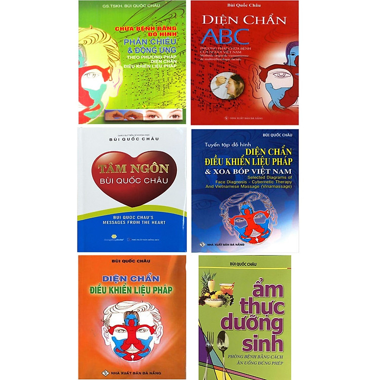 Combo Sách Bùi Quốc Châu: Diện Chẩn + Tâm Ngôn + Ẩm Thực Dưỡng Sinh (Bộ 6 Cuốn)