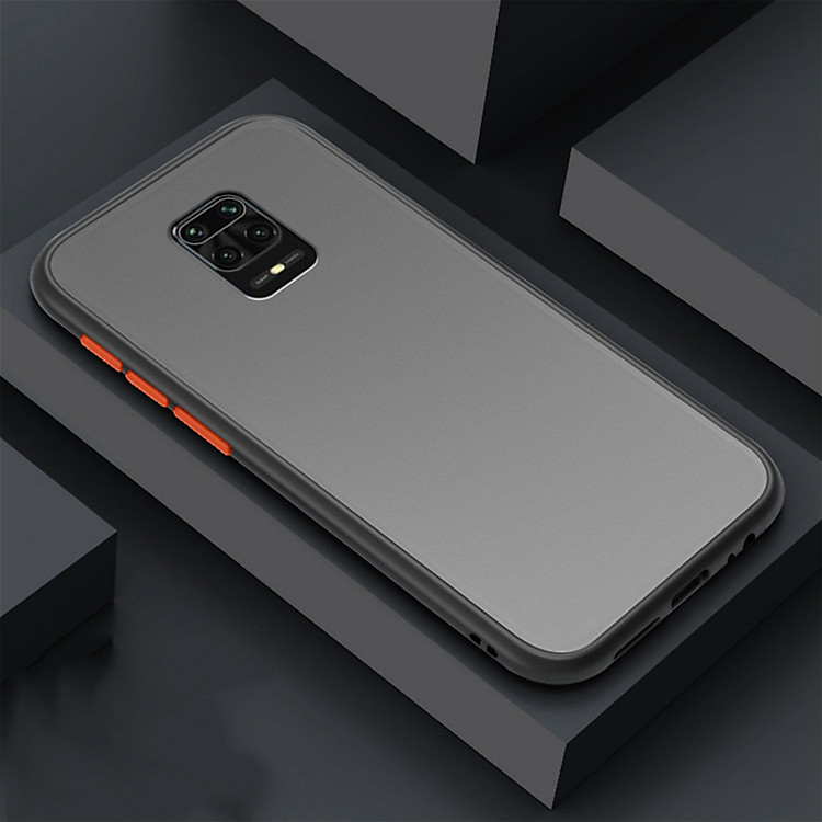 Ốp lưng cho Xiaomi Redmi Note 9S - Redmi Note 9 Pro trong nhám viền màu