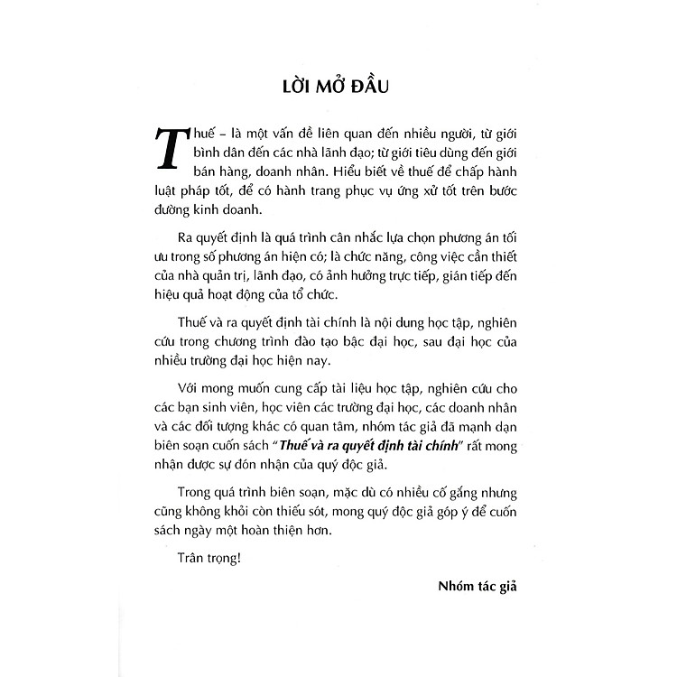 Thuế Và Ra Quyết Định Tài Chính - Ảnh 2