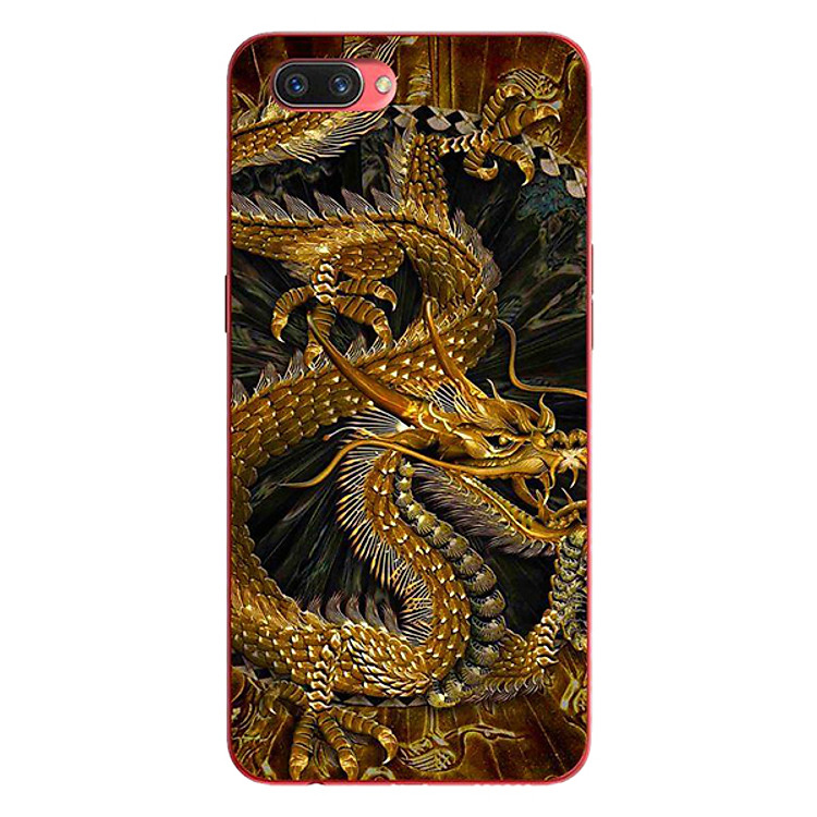 Ốp Lưng Dành Cho Oppo A3s - Rồng Nền Đen