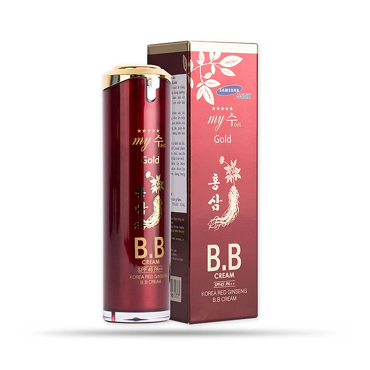 Kem Lót Nền BB Hồng Sâm Đỏ My Gold (40ml)