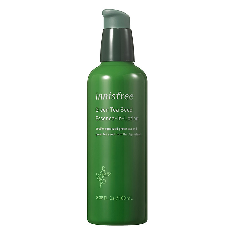 Sữa dưỡng kết hợp tinh chất 2 trong 1 từ trà xanh và dầu hạt trà xanh tươi Innisfree Green Tea Seed Essence in Lotion 100ml - NEW