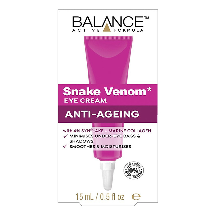 Kem Dưỡng Da Vùng Mắt Balance Snake Venom Eye Cream Anti-Ageing (15ml)