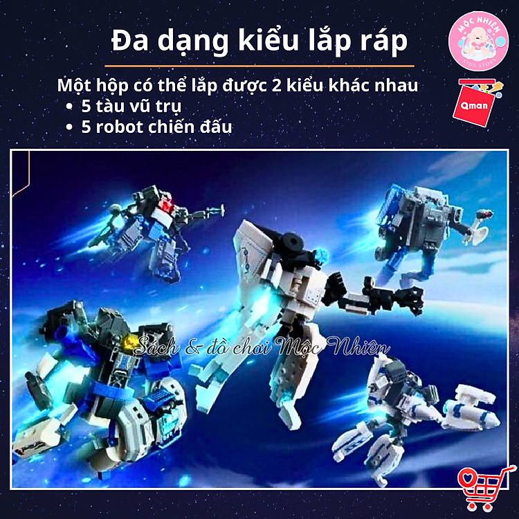 Đồ Chơi Xếp Hình Qman 41312 Chính hãng Tiết kiệm - Hình ảnh 5