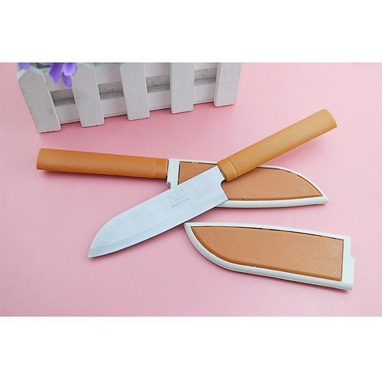 DAO GỌT TRÁI CÂY INOX CÓ VỎ BỌC BẢO VỆ BỌC LƯỠI DAO ĂN TOÀN - KIỂU DÁNG DU LỊCH