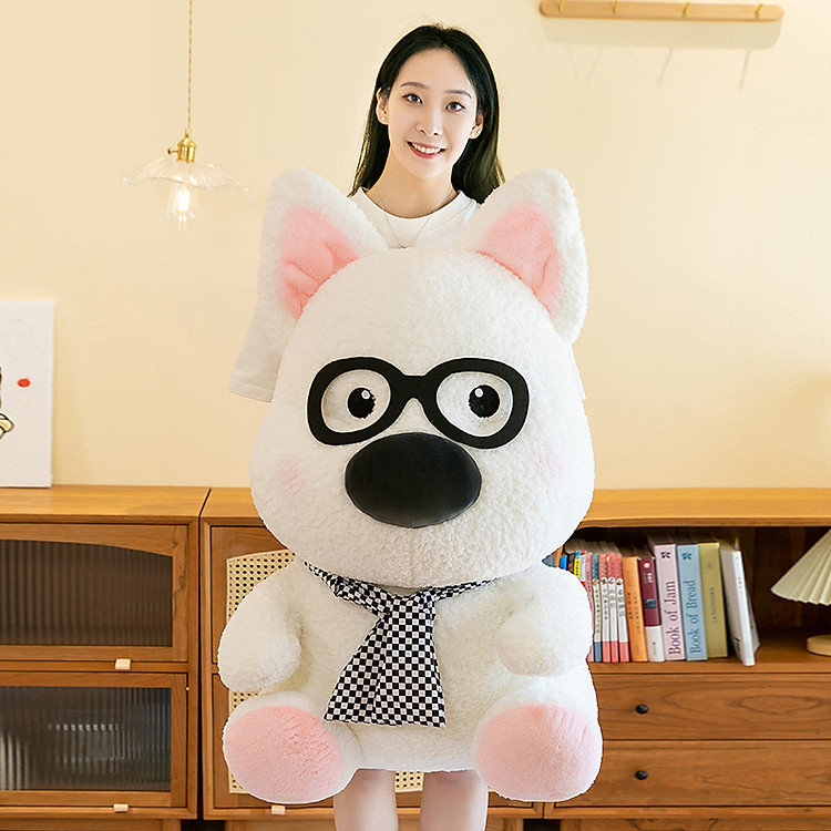 Gấu bông chó kính cute 25cm Chính hãng Tiết kiệm - Hình ảnh 5