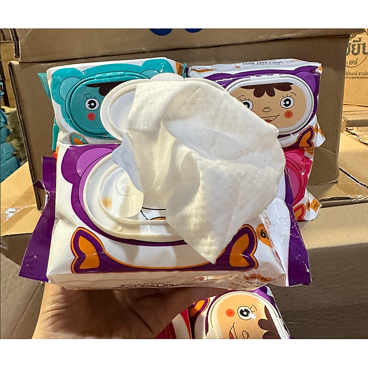 Mua Khăn Ướt Baby Không Mùi - Gói Lớn Uy tín Giá tốt - Hình ảnh 5