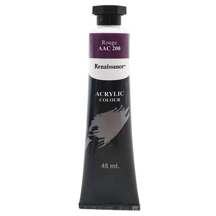 Tuýp Màu Acrylic 45 ml – Renaissance #200 – Rouge