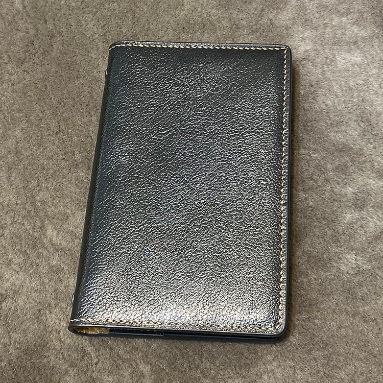 Sổ Tay Da Thật Cao Cấp Handmade Bìa Còng Size A6 (19x12cm)