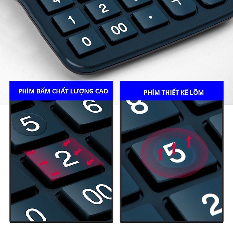 Máy tính để bàn 12 số Deli (1 chiếc) - Ảnh 5