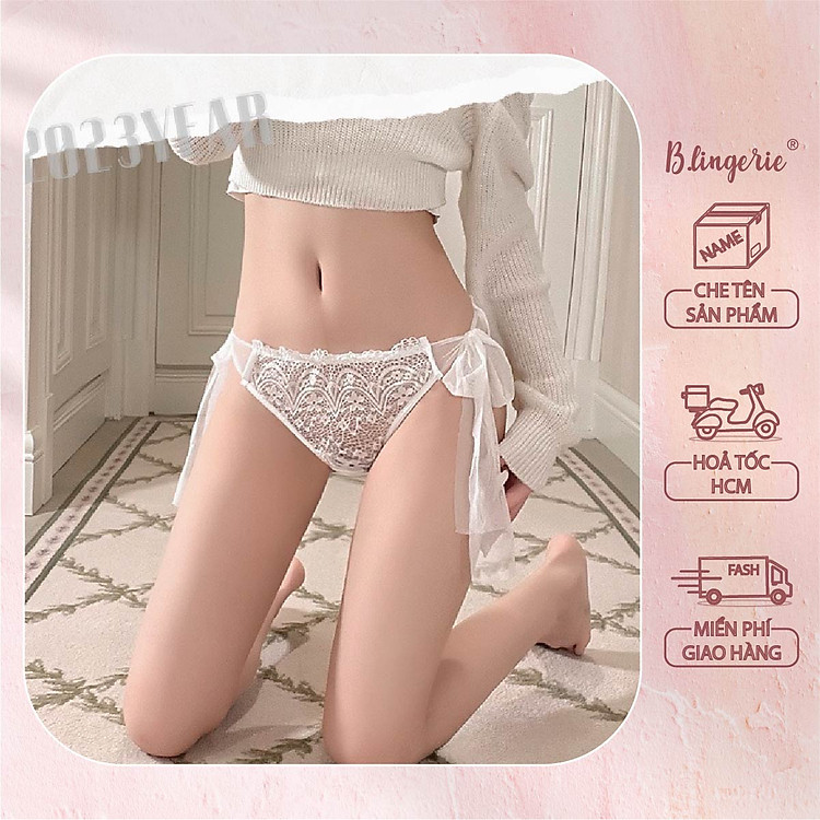 Quần Lót Ren Nơ Nữ Tính - B.Lingerie
