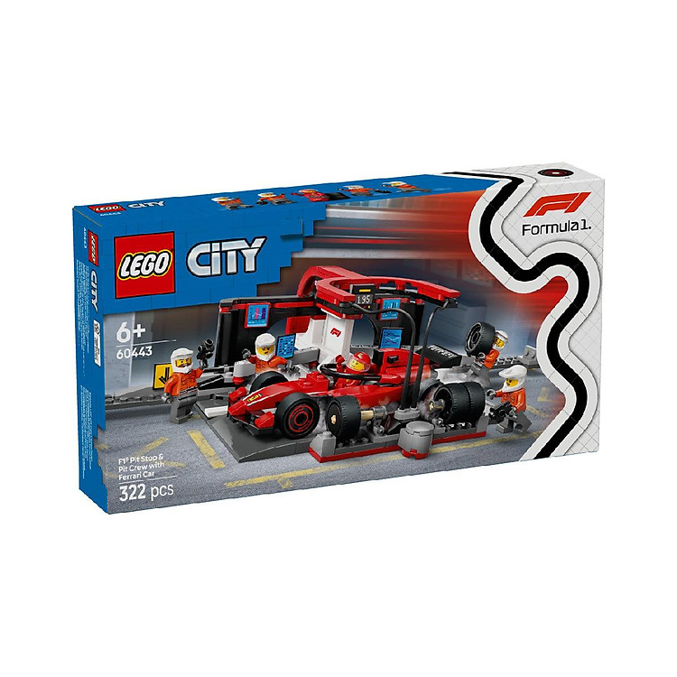 LEGO CITY 60443 Trạm Bảo Dưỡng Xe F1 Chính hãng Giá tốt - Hình ảnh 2