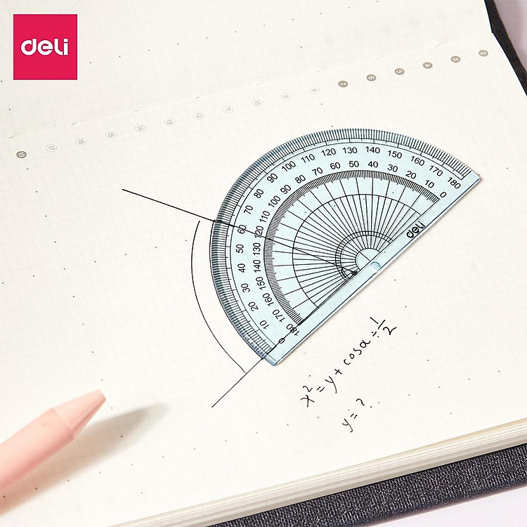 Bộ thước kẻ học sinh Deli (4 chiếc) - Ảnh 7