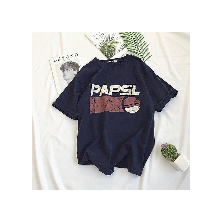 Áo thun nam nữ Unisex papls tay lỡ form rộng