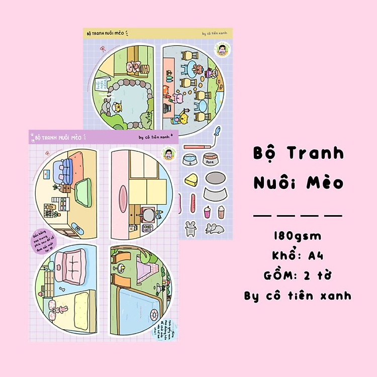 Bộ Tranh Tương Tác Cô Tiên Xanh Chính hãng Giá tốt - Hình ảnh 4