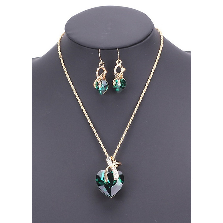 Bộ trang sức bông tai dây chuyền t558