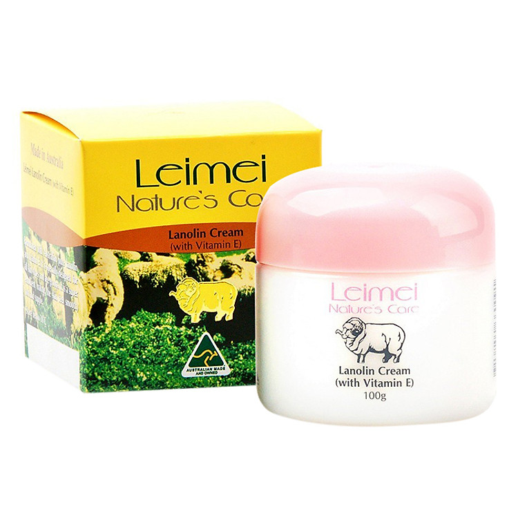 Kem Dưỡng Trắng Da Mỡ Cừu Với Vitamin E Naturescare (100g)