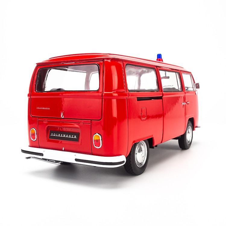Mô hình xe Volkswagen Bus T2 Đỏ 1:24 Chính hãng Ưu đãi - Hình ảnh 3