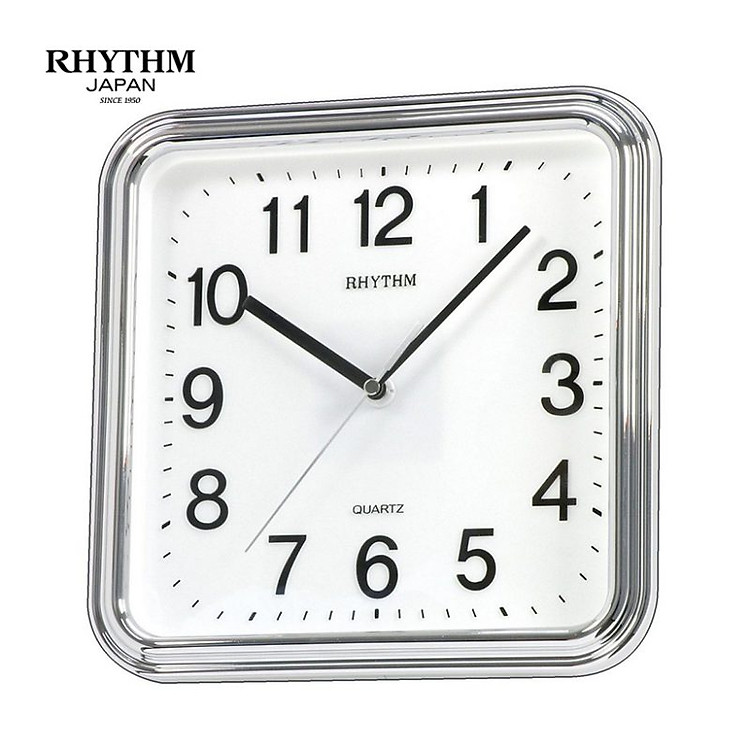 Đồng hồ Rhythm CMG466NR19 Kt 25.0 x 25.0 x 4.5cm, 500g Vỏ nhựa. Dùng Pin.
