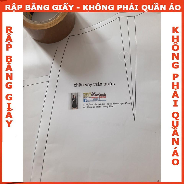 Rập chân váy mã 1070 (BẢN VẼ) - Ảnh 4