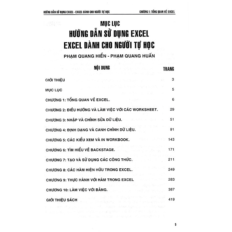 Hướng Dẫn Sử Dụng Excel - Excel Dành Cho Người Tự Học - Ảnh 5