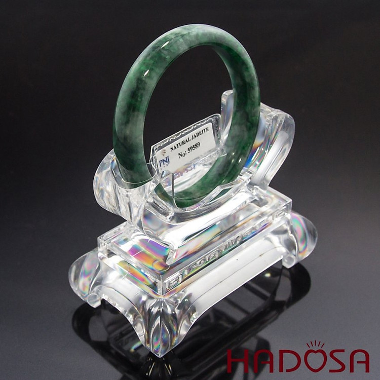 Vòng Ngọc Cẩm Thạch sơn thuỷ bản oval 54mm cao cấp cao cấp tinh tế, sang trọng dành cho nữ