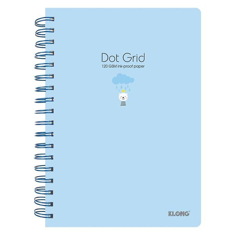 Sổ Dot Grid lò xo kép KLONG B5 (200 trang) - Ảnh 4