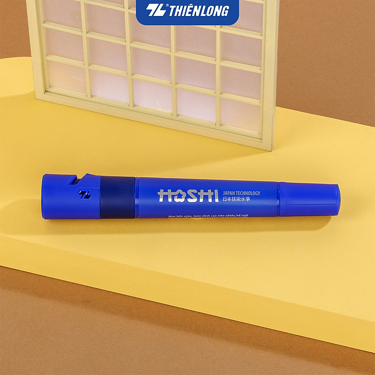 Bút Lông Dầu Hoshi Thiên Long PM-021 (Mực xanh) - Ảnh 2