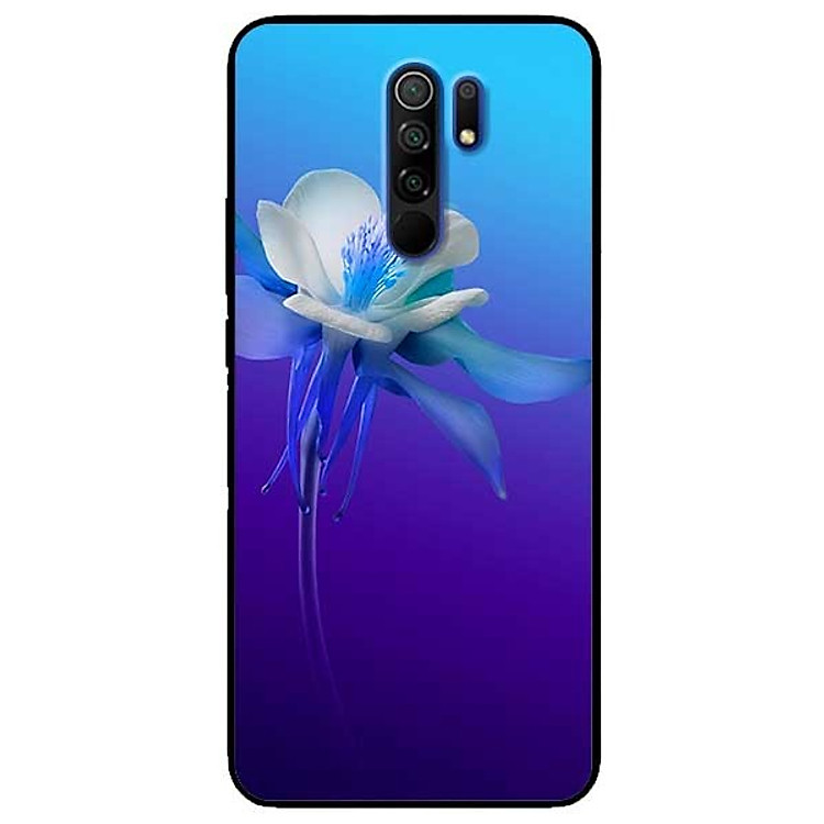 Ốp lưng dành cho Xiaomi Redmi 9 mẫu Hoa Lan Xanh Trắng