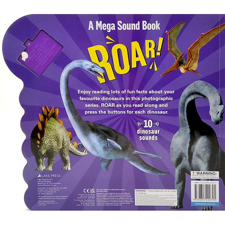 A Mega Sound Book: Roar! 10-Button Sound Book - Ảnh 7