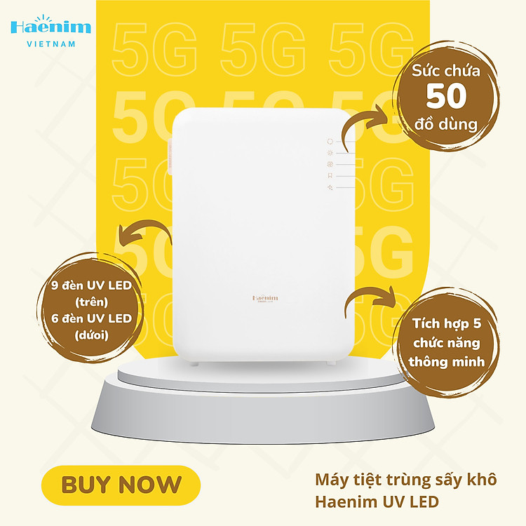Mua Máy Tiệt Trùng Sấy Khô Haenim 5G Chính hãng Giá rẻ
