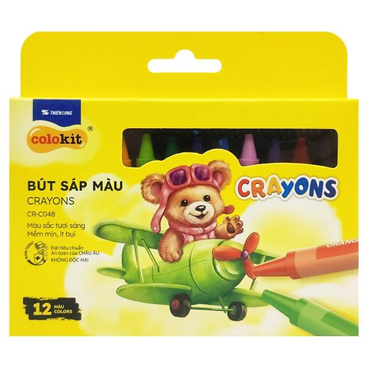 Sáp Màu Colorkit CR-C048 (12 cây)