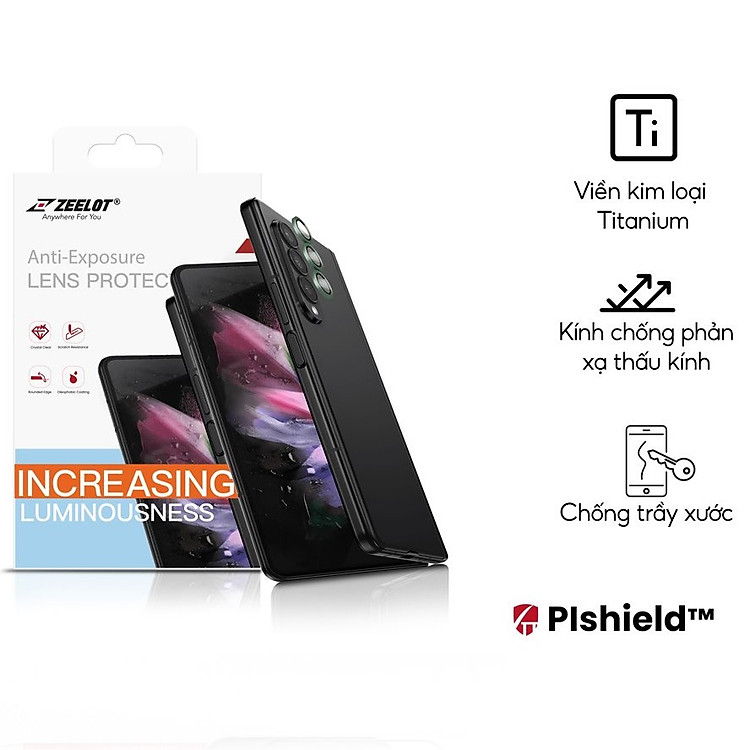 Kính Cường Lực Camera Lens ZEELOT PISHIELD Dành Cho Samsung Galaxy Z Fold 4 5G_ Hàng chính hãng