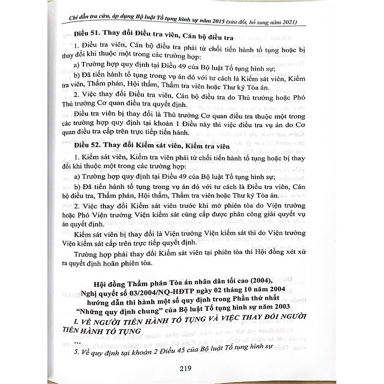 Chỉ Dẫn Tra Cứu, Áp Dụng Bộ Luật Tố Tụng Hình Sự Năm 2015 (Sửa đổi, bổ sung năm 2021) - Ảnh 5
