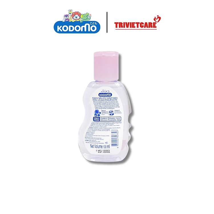 Mua Dầu dưỡng ẩm Kodomo Baby Oil 100ml Chính hãng Giá tốt - Hình ảnh 4