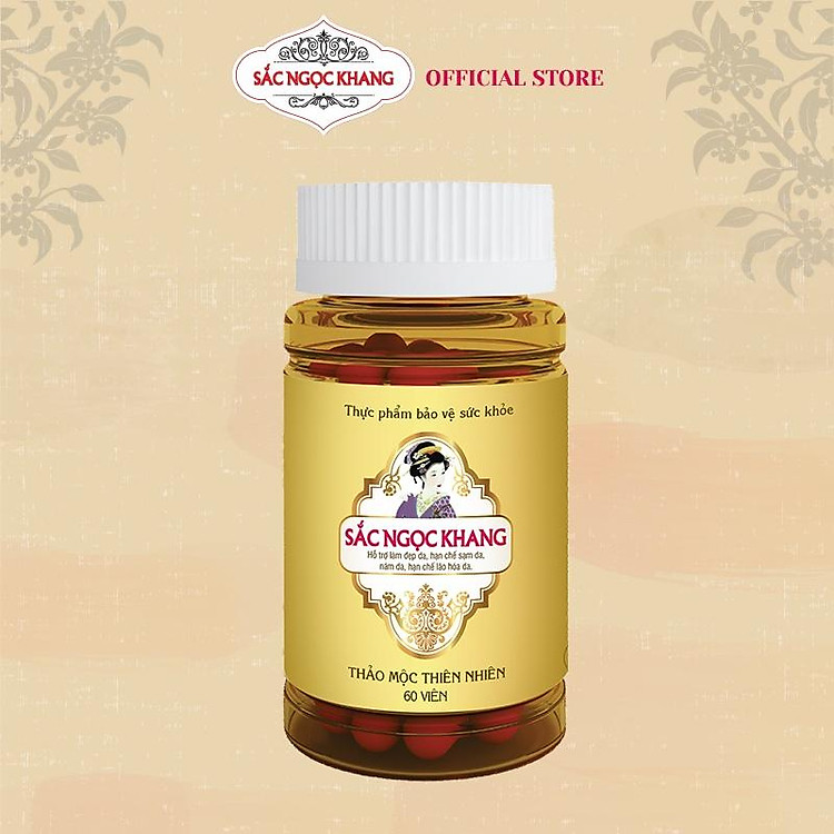 Viên uống Sắc Ngọc Khang Vi Tảo Lục Hộp 60 Viên giúp làm đẹp da, cân bằng nội tiết tố, hỗ trợ làm giảm nám, tàn nhang