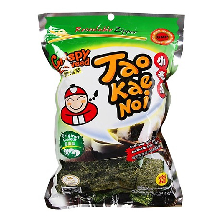 Snack rong biển Tao Kae Noi Crispy Seaweed vị truyền thống 32g