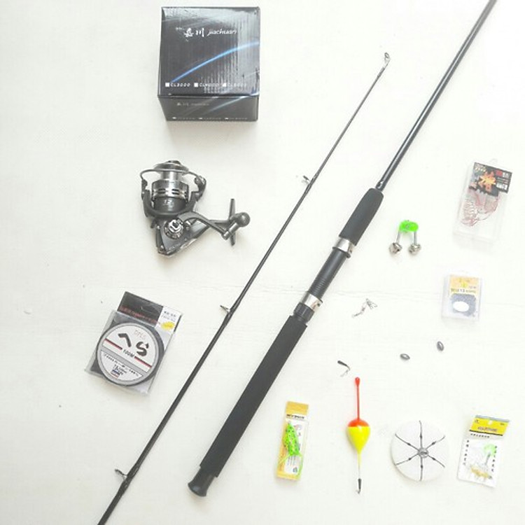 combo bộ cần câu 2 khúc đặc 2m4