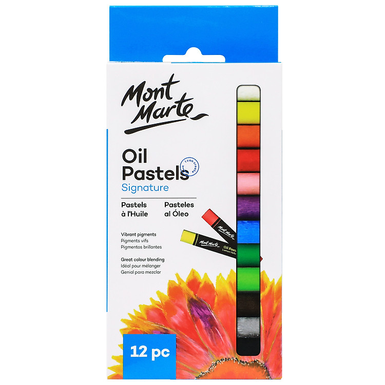 Bộ Bút Sáp Dầu Mont Marte (12/24/36/48 màu) - Ảnh 2