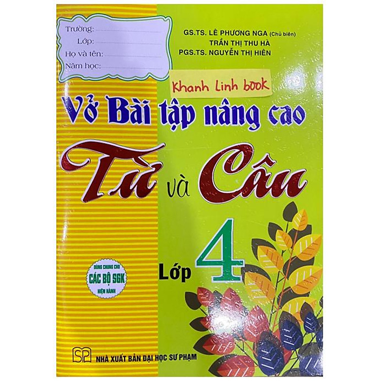 Vở Bài Tập Nâng Cao Từ Và Câu Lớp 4
