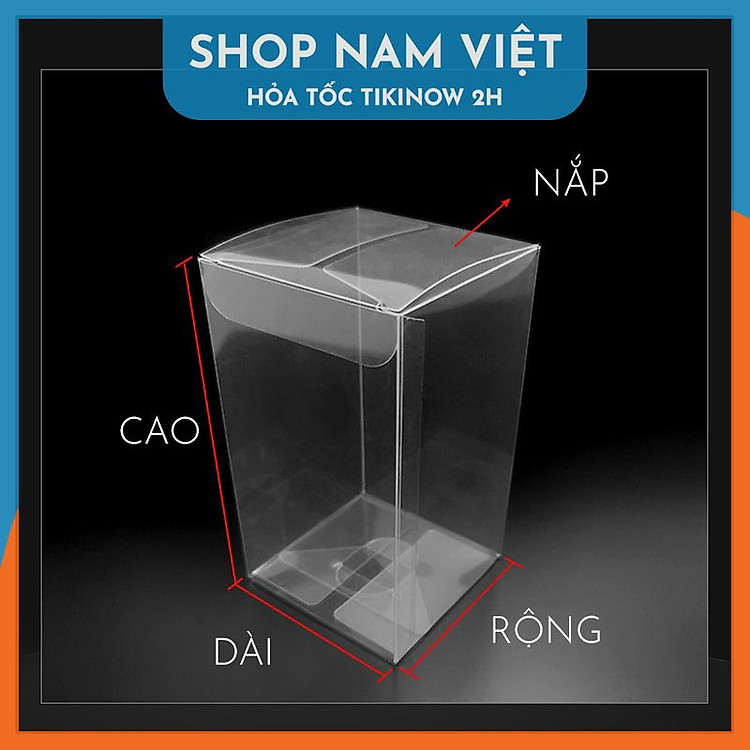 Hộp Nhựa PVC PET Dẻo Trong Suốt (12x12x12cm) - Ảnh 5