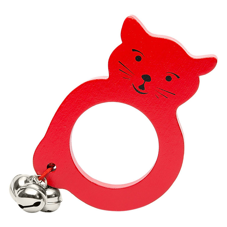 Đồ Chơi Gỗ Lục Lạc Tottosi Hình Mèo 201007