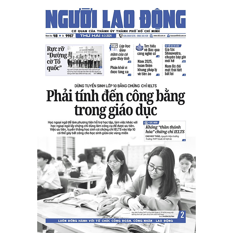 Nhật báo Người Lao Động từ ngày 04-02-2024 đến 10-03-2024