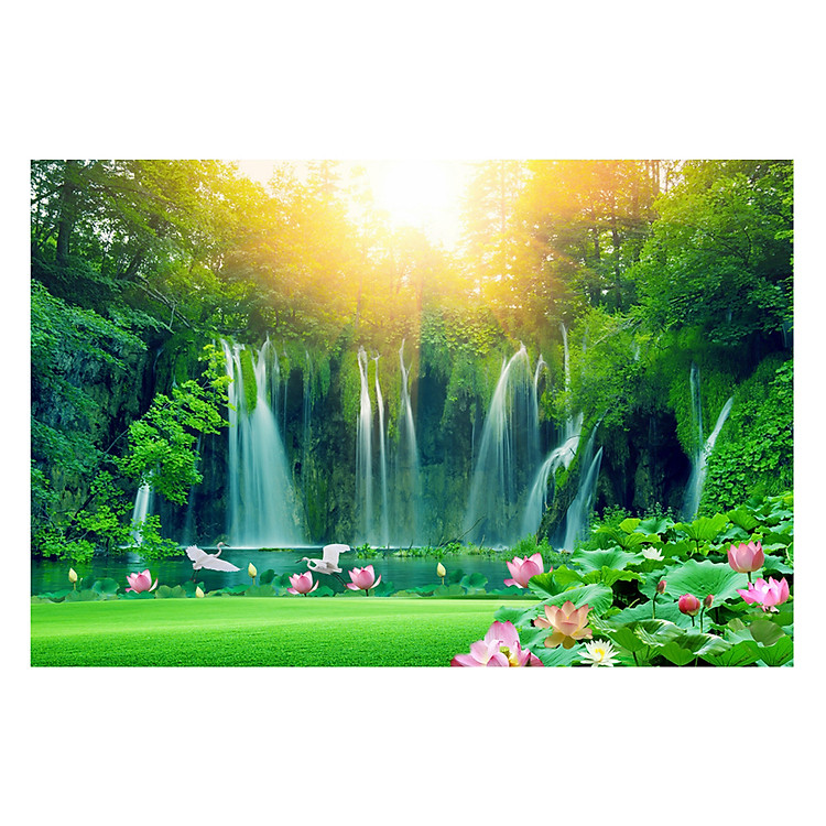 Tranh Hoa Sen Dán Tường - Mã 113