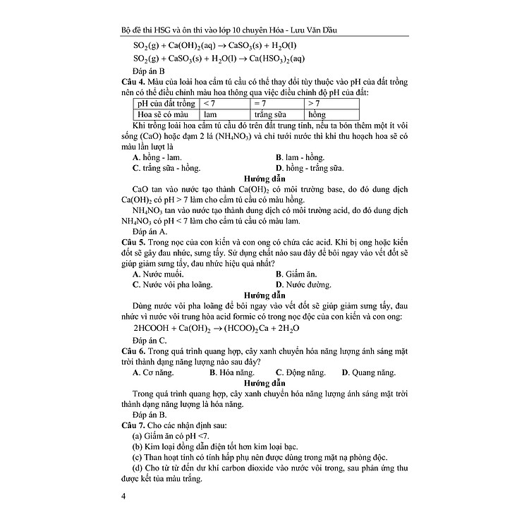Bộ Đề Thi Học Sinh Giỏi Và Ôn Thi Vào Lớp 10 Chuyên Hóa (Có Lời Giải Chi Tiết) - Ảnh 4