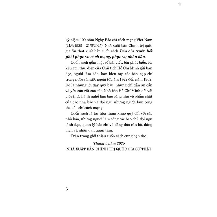 Báo chí trước hết phải phục vụ cách mạng, phục vụ nhân dân - bản in 2025 - Ảnh 4